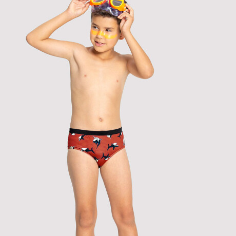 BAÑADOR INFANTIL NARANJA