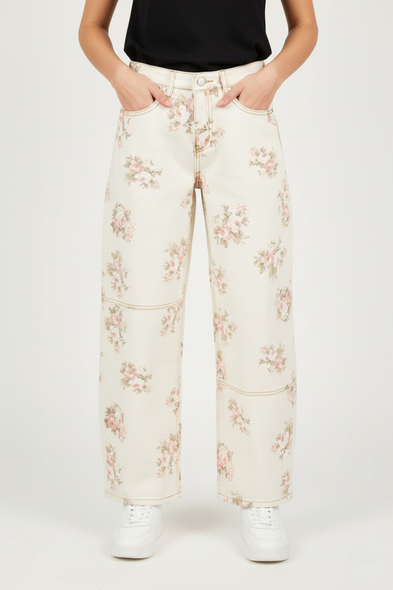 Pantalon Florial - Estampado 1 