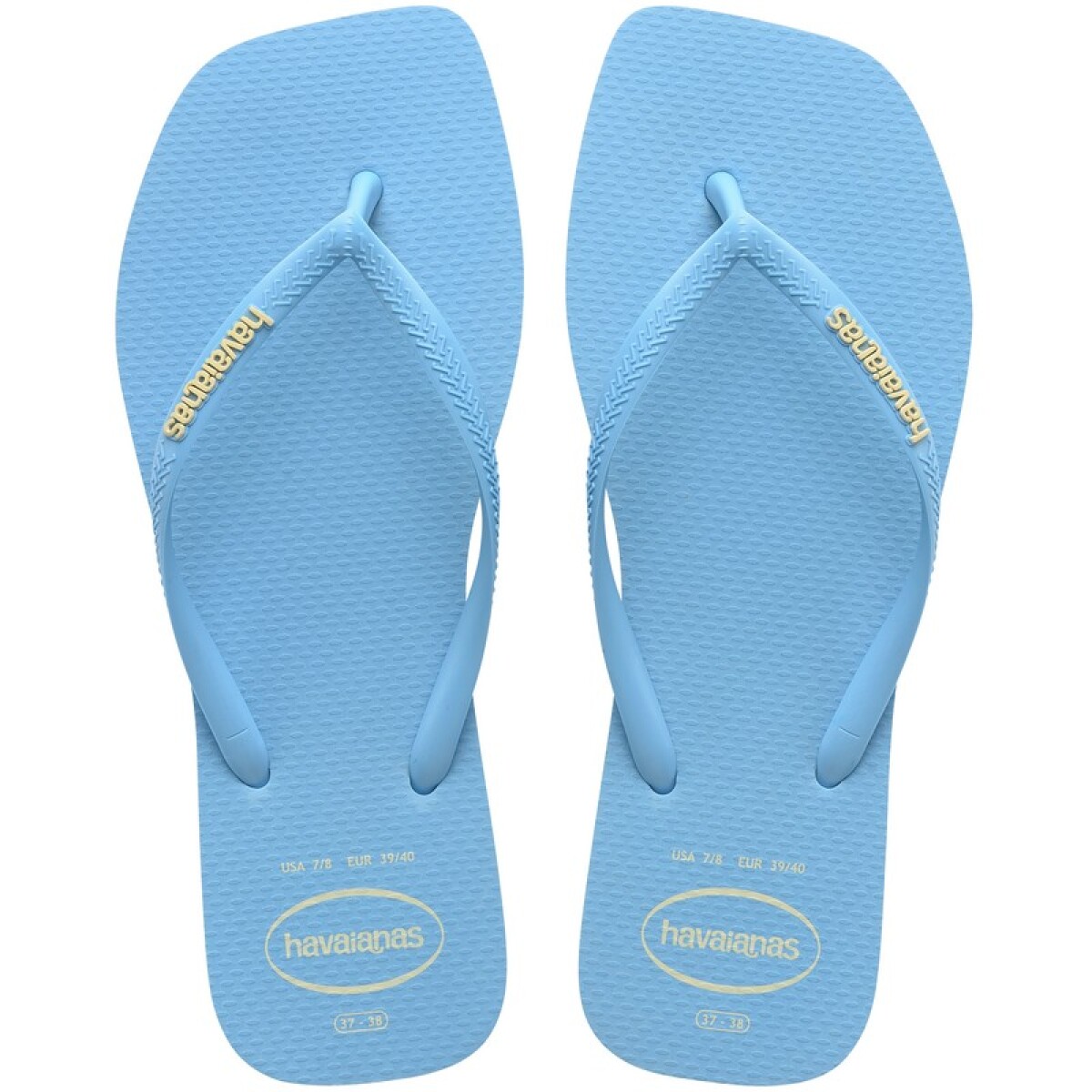 Ojotas Havaianas Slim Square Logo Pop Pp - Azul 