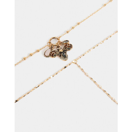 Collar Largo Multi Dijes Dorado