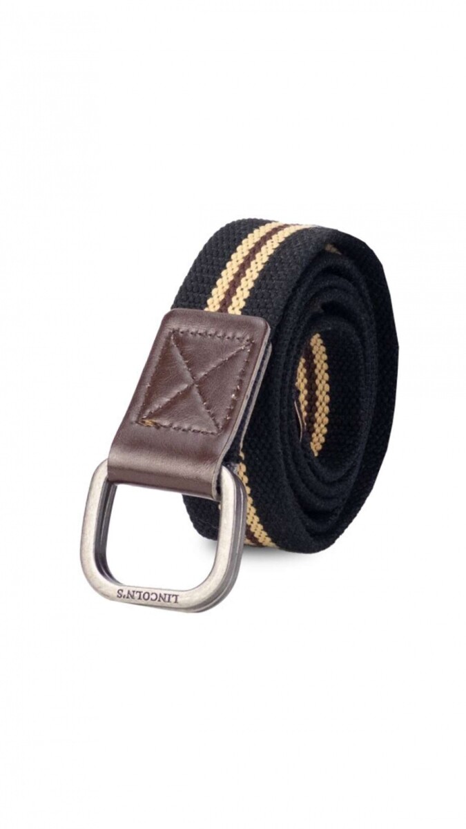 Cinto Pampa - 110 Cms. Negro C/ Marron 