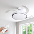 Ventilador De Techo Punktal Retractil Con Luz Y Control VENTILADOR RETRACTIL PUNKTAL PK-107VR