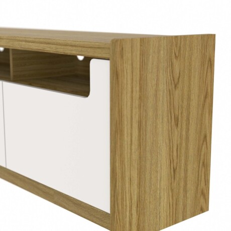 Rack Olso Off White y Roble