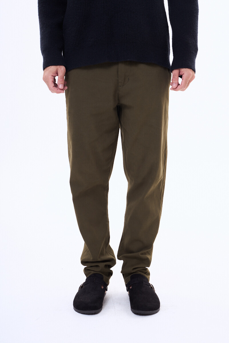 Pantalon de gabardina Rivera Verde