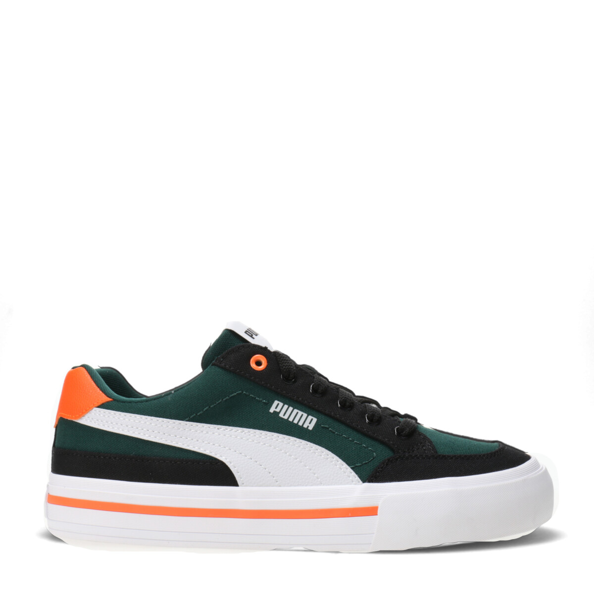 Championes de Hombre Puma Court Classic Vulc Puma - Verde - Negro - Blanco - Naranja 