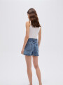 Short Balvik Azul Grisaceo