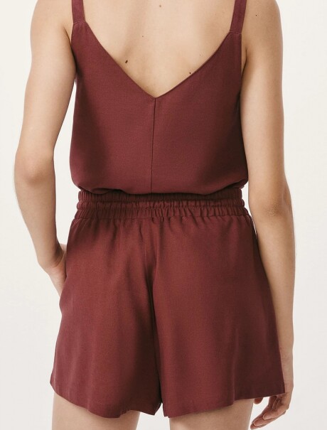 SHORT DE LINHO ROJO