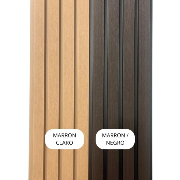 REVESTIMIENTO EXTERIOR WPC - PANEL 22 CM X 2.90 MT MARRON CLARO REVESTIMIENTO EXTERIOR WPC - PANEL 22 CM X 2.90 MT MARRON CLARO