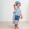 Delantal Kids Rayas Azul