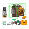 Nivel Láser INGCO 3D verde a batería + Valija + Accesorios Nivel Láser INGCO 3D verde a batería + Valija + Accesorios