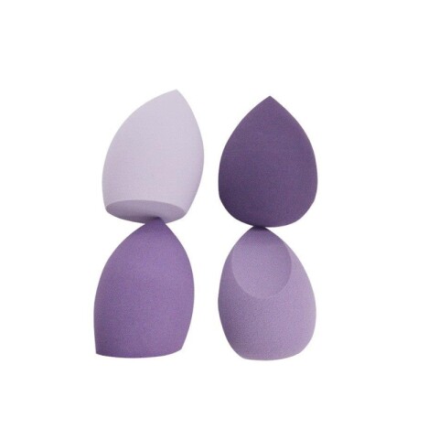 Pack x4 esponja para maquillaje Tono violeta