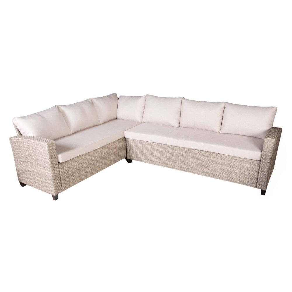 SET DE COMEDOR EXTERIOR RATTAN-SINTETICO NATURAL-BEIGE HAWAI