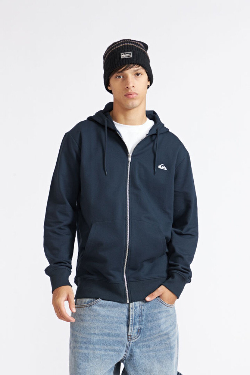 Quiksilver Buzo Polar con Capucha BASIC HOOD ZIP Hombre - Marino - Marino 