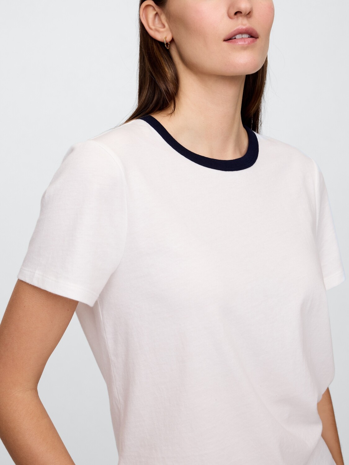 Remera Blanca Cuello Redondo Remera Blanca Remeras Cuello Redondo