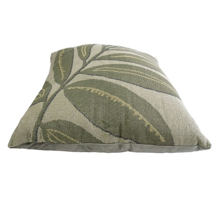 ALMOHADON VERDE CON HOJAS ARPILLERA Y TERCIOPELO CON RELLENO ALMOHADON VERDE CON HOJAS ARPILLERA Y TERCIOPELO CON RELLENO