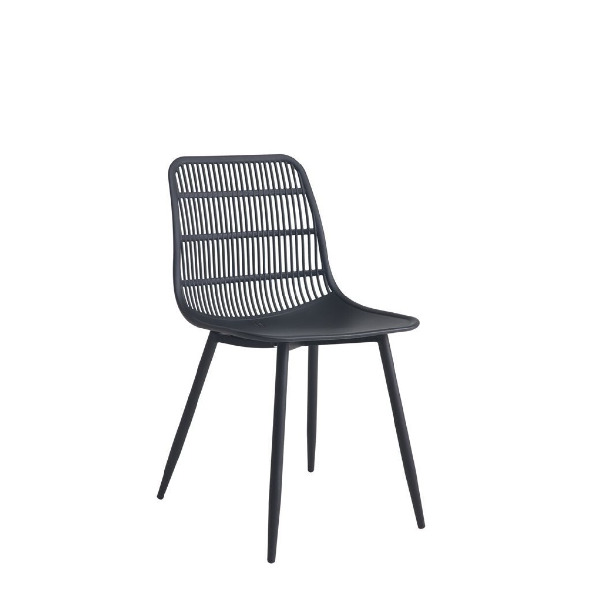 SILLA ALASKA PP/METAL NEGRO 