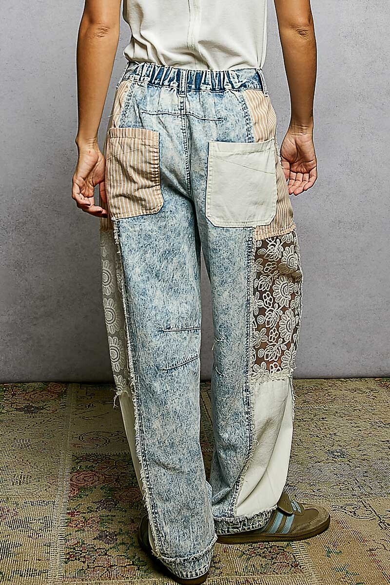PANTALON BARREL Denim