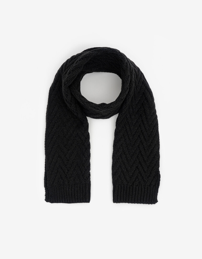 Bufandas Special Price Bufanda Tejida Special Price - Negro