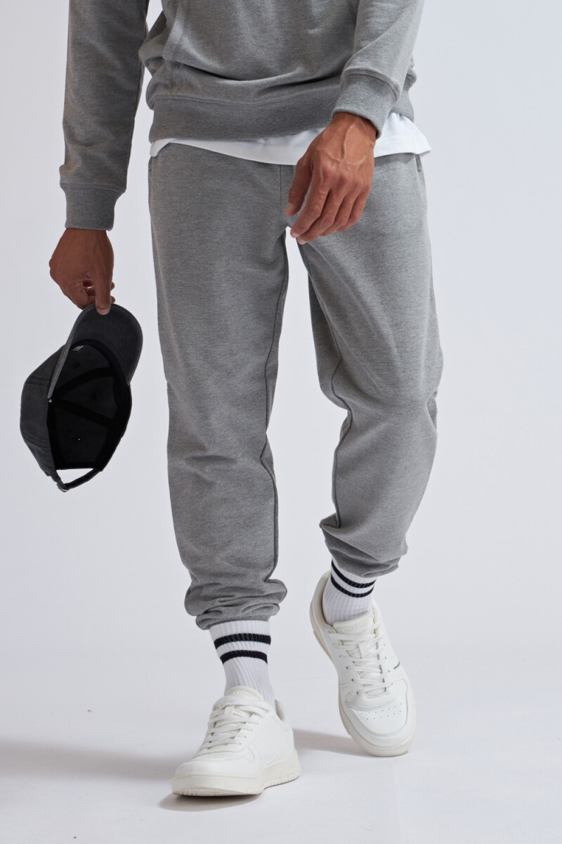Pantalón deportivo - Gris Claro Melange 