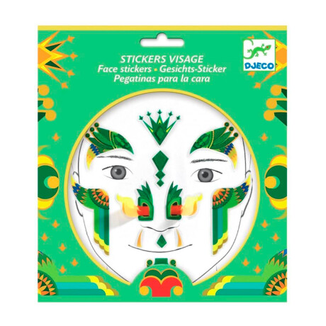 Maquillaje facial en stickers Dragón Sc