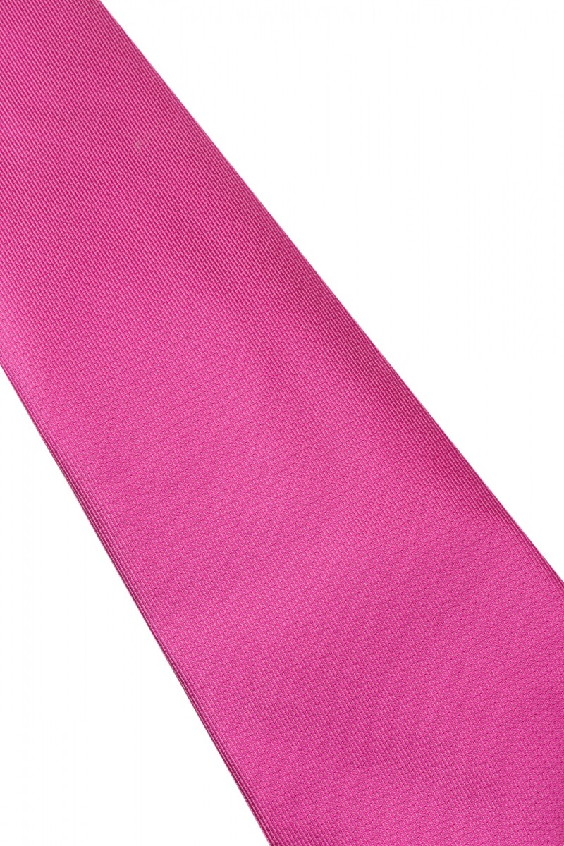 Corbata con pañuelo 8 cm FUCSIA
