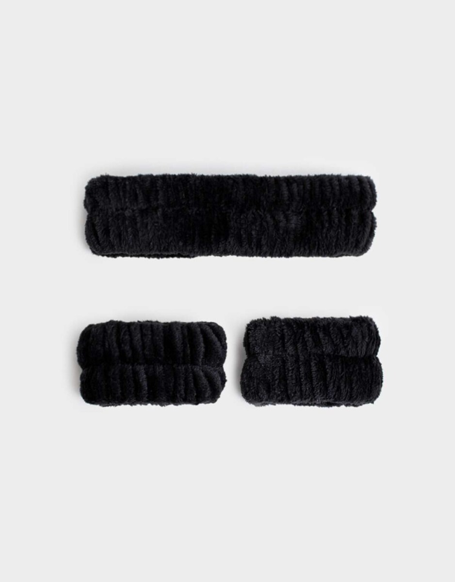 Set De Accesorios De Pelo - Negro 