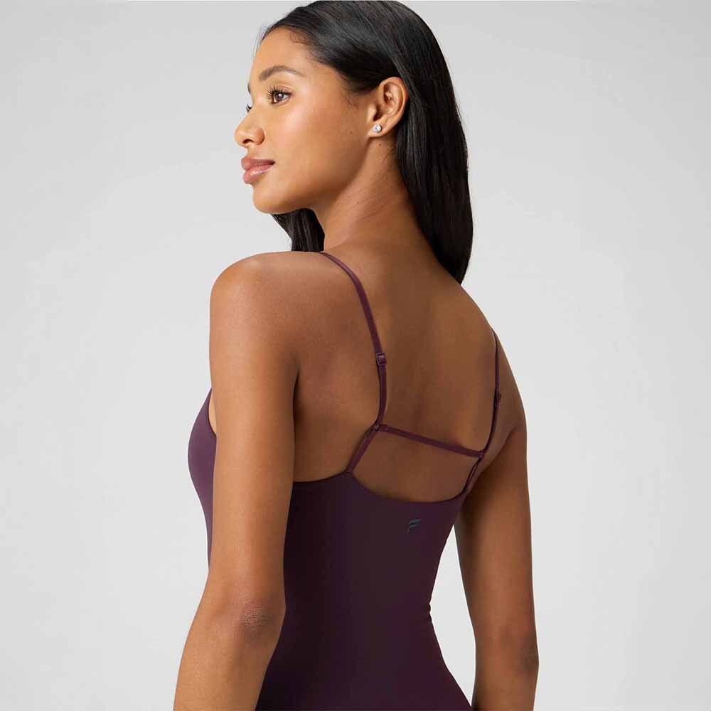 Vestido Strappy Seamless Maxi Dress Mujer Oxblood