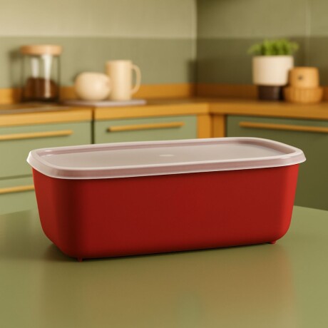 Pote rectangular multiuso 5lts ROJO