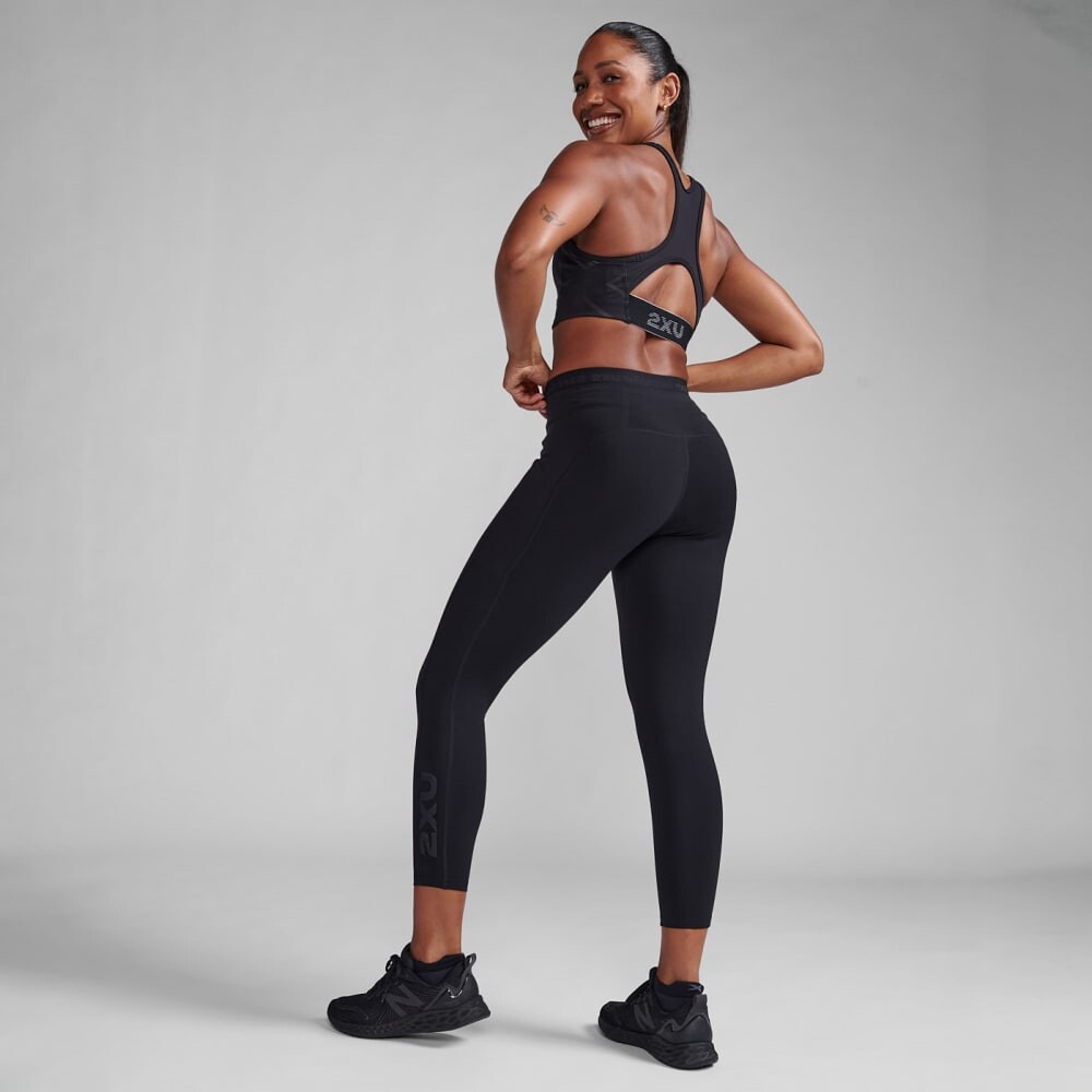 Form Stash Hi-Rise Compression 7/8 Tights - Mujer Black/black
