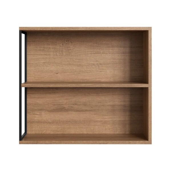 BOTIQUIN CON ESTANTE Y ESPEJO 60 CM - MIEL/NEGRO BOTIQUIN CON ESTANTE Y ESPEJO 60 CM - MIEL/NEGRO