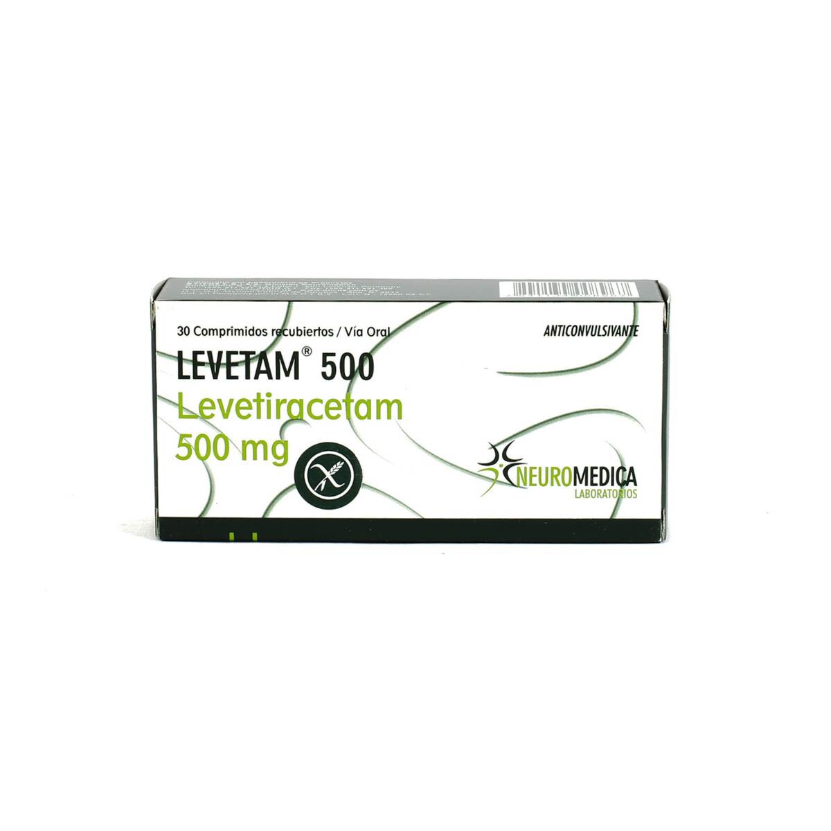 LEVETAM 500 MG. CJ X 30 COMP. REC. 