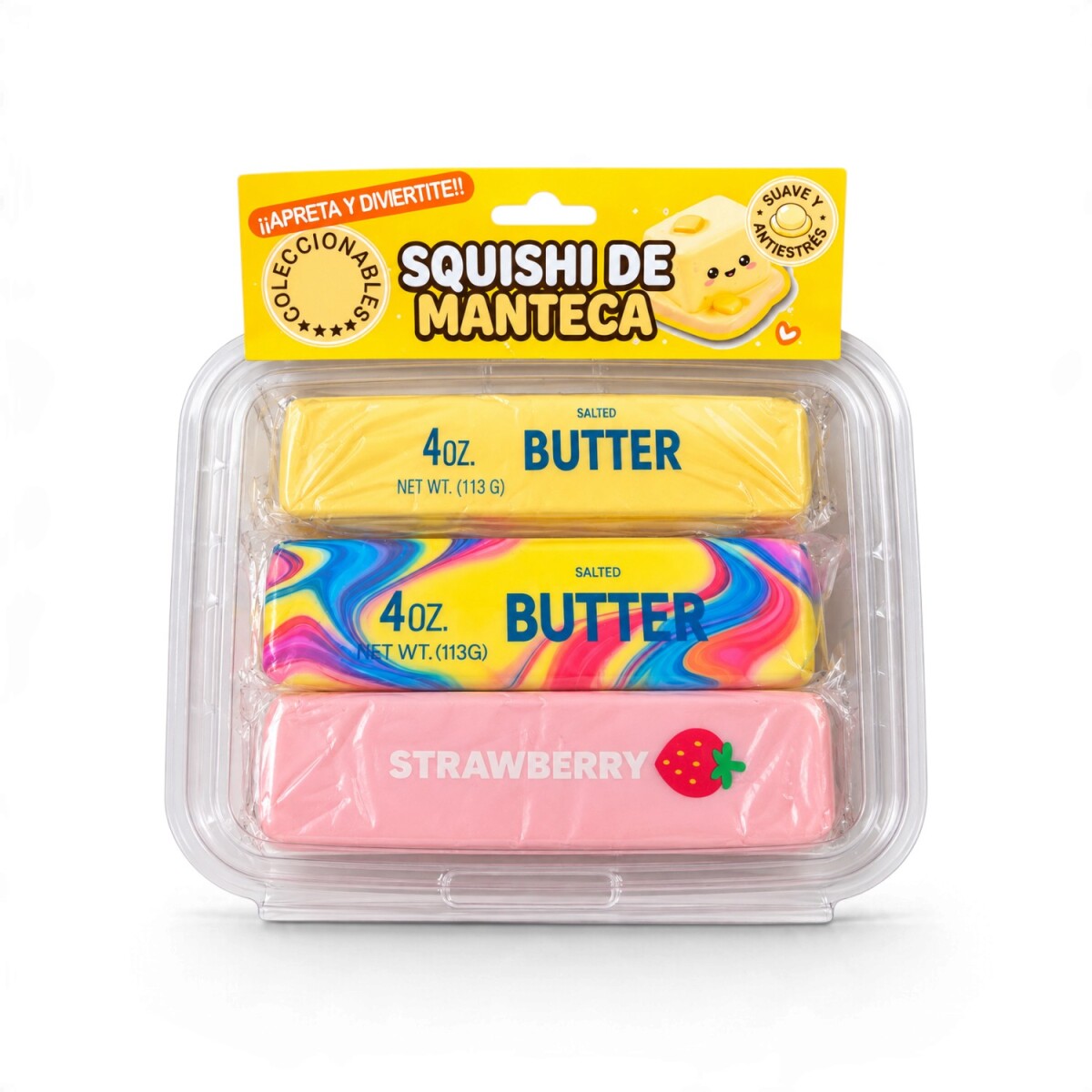 Set Squishy Butter Manteca x3 