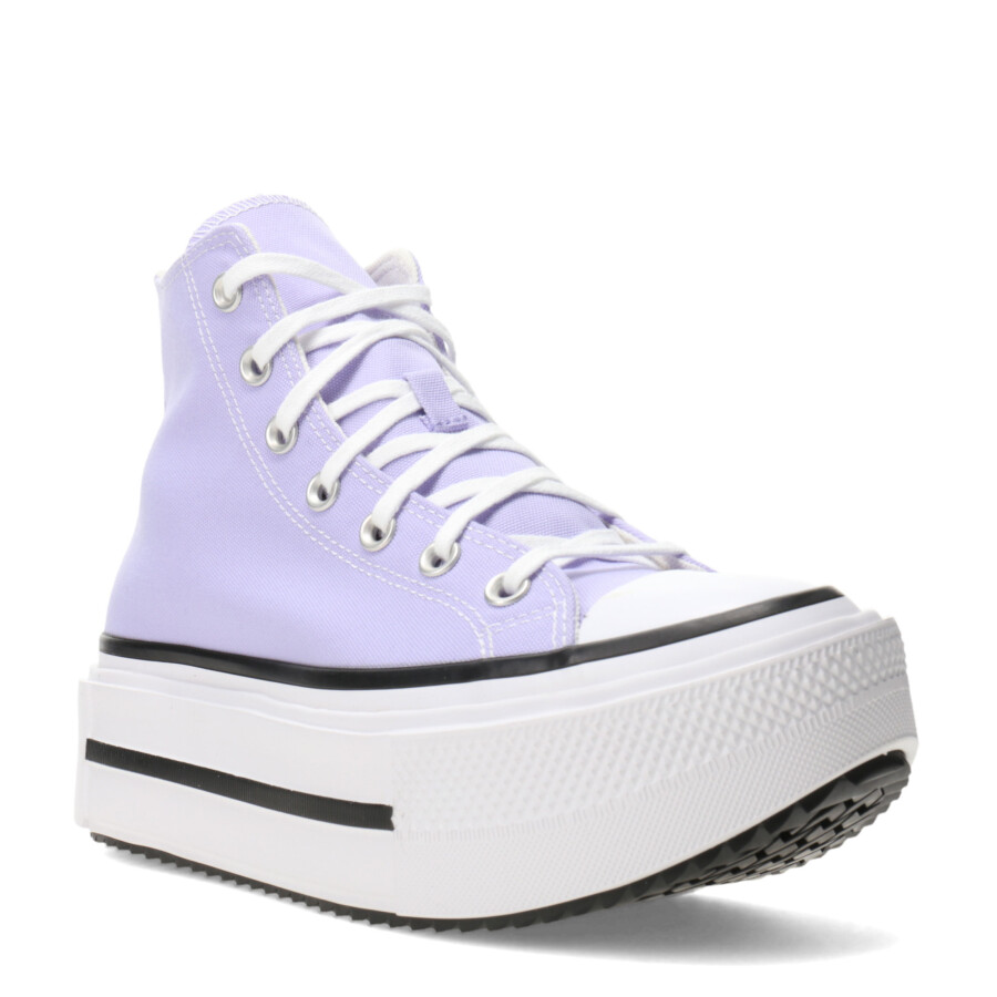 Championes de Mujer Converse Lift Double Stack Violeta - Egret - Negro