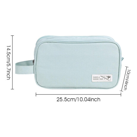 Neceser Organizador Mano p/ Viaje Bolso Maquillaje Cosmética Verde