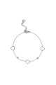 Pulsera Corazones Oreiro plateado