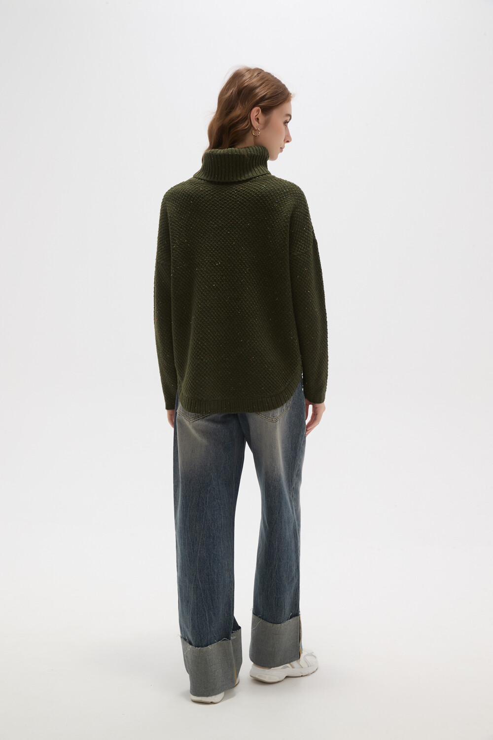 Polera Arsiega Verde Oliva Oscuro