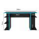 Escritorio Gamer Mesa Para Pc Estantes Calidad Azul