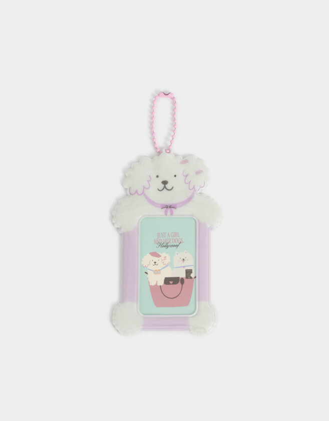 Llavero Lúdico Photo Frame De Perrito Con Collar Y Accesorios - Combinacion Multicolor