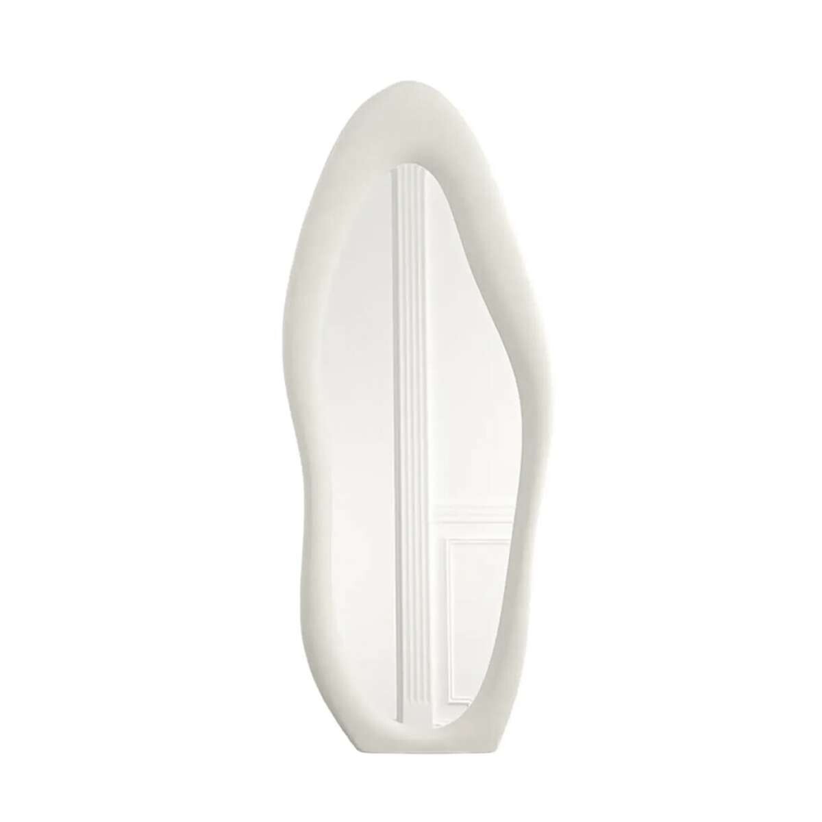 Espejo de pie Irregular con borde velvet - 60x160cm - Blanco 