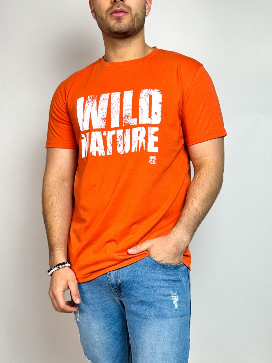 T-Shirt estampada Delgado - Naranja 