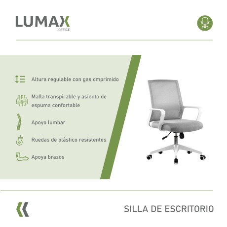 Combo Oficina Lumax Escritorio Funcional + Silla Ergonómica Combo Oficina Lumax Escritorio Funcional + Silla Ergonómica