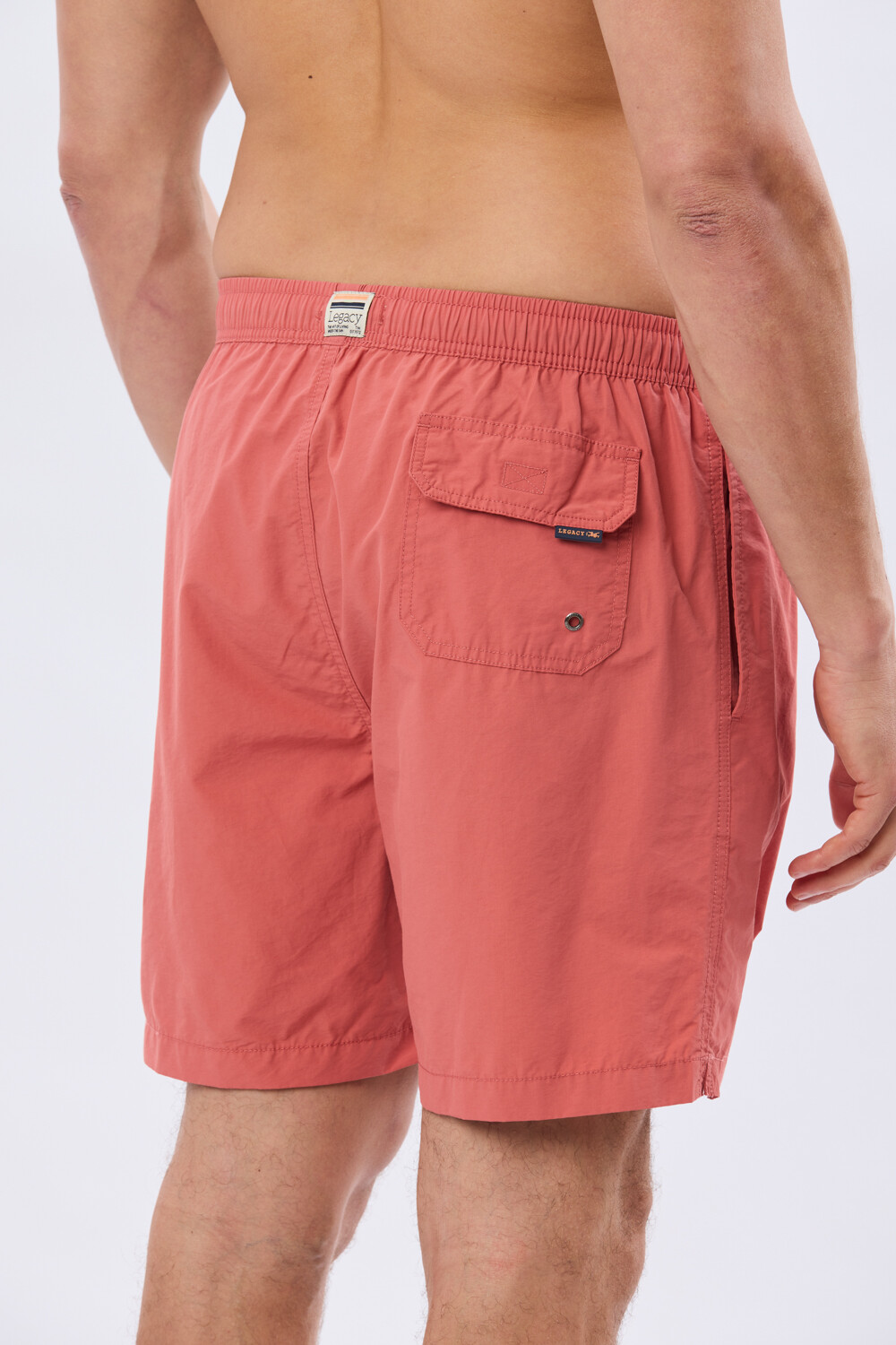 SHORT DE BAÑO LISO Ladrillo