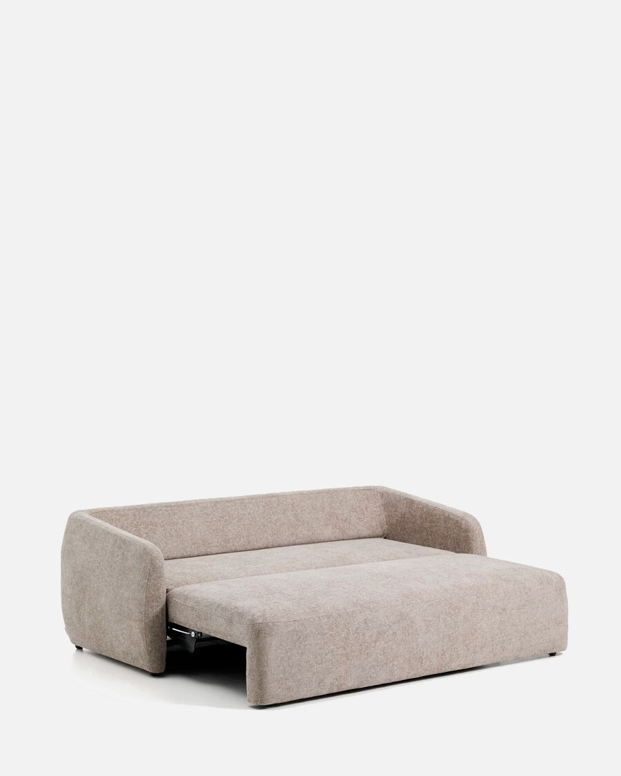 Sofá cama Laira 3 plazas de chenilla topo 218 cm FSC Mix Credit Sofá cama Laira 3 plazas de chenilla topo 218 cm FSC Mix Credit