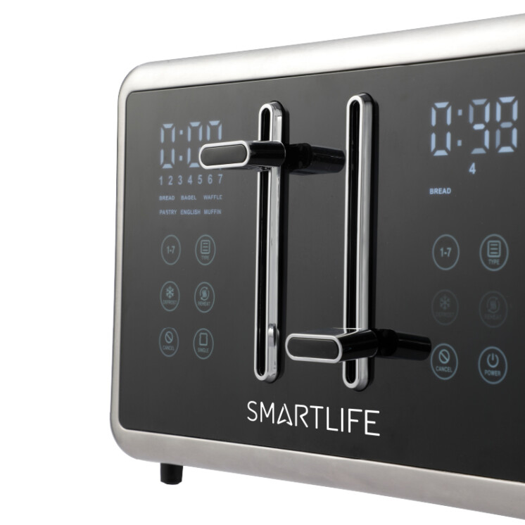 Tostadora Smartlife Digital 4 Panes 7 Niveles SL-TOD1520 Tostadora Smartlife Digital 4 Panes 7 Niveles SL-TOD1520