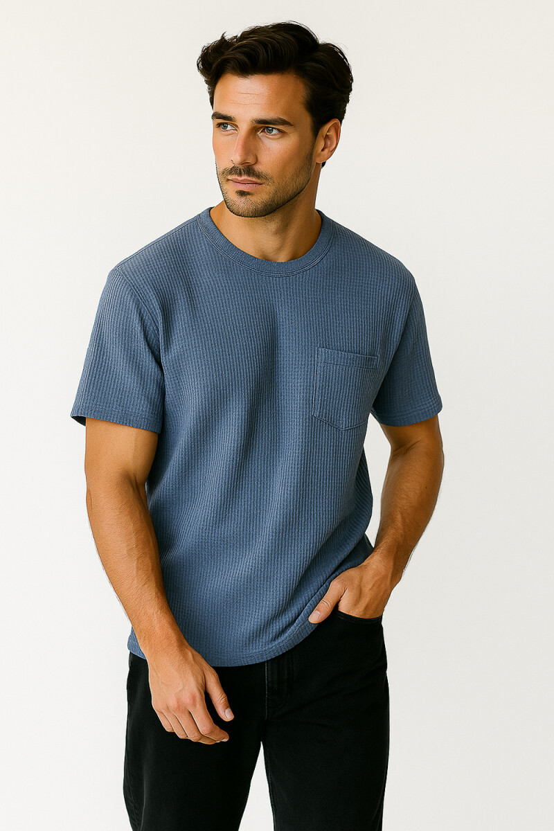 Remera Evereldo - Azul Piedra 