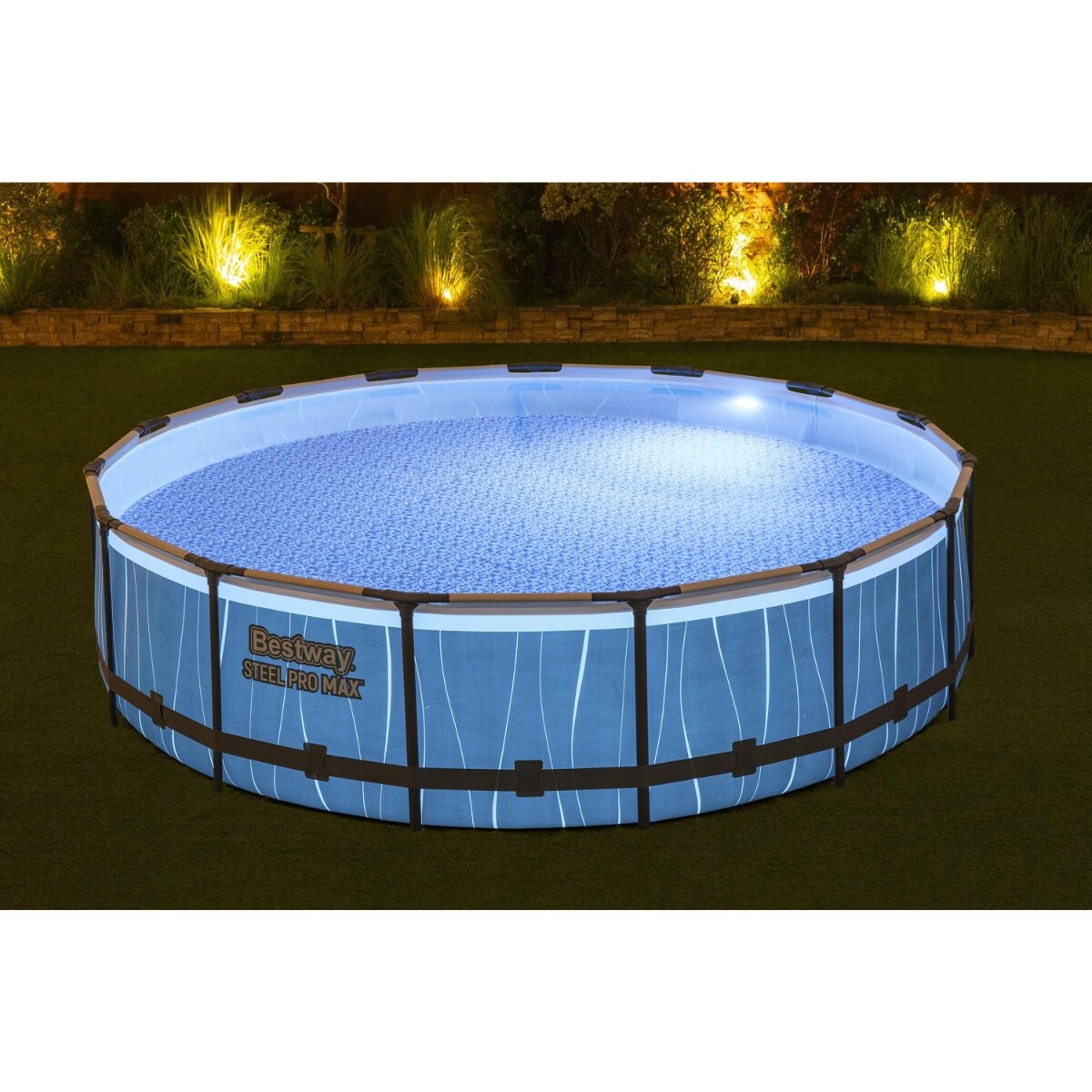 Piscina estructural con luz led regulable Bestway 