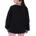Fila mujer buzo fit v-neck pullover - black Negro