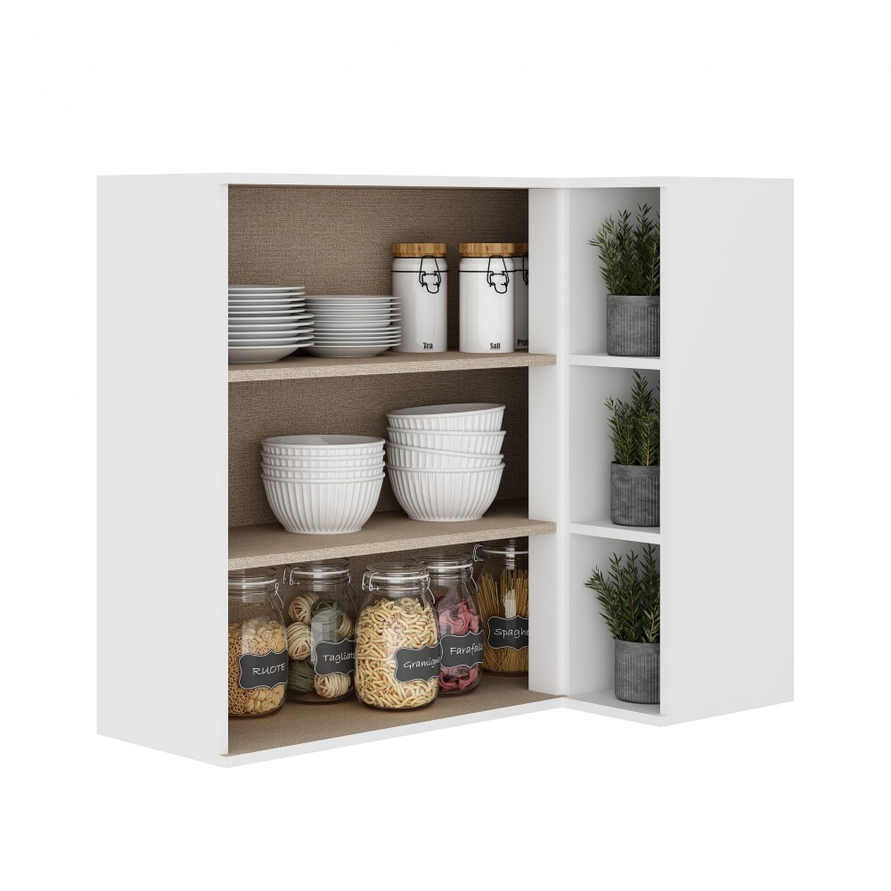 Aereo Esquinero Americana 80 cm 2 Puertas Blanco Aereo Esquinero Americana 80 cm 2 Puertas Blanco