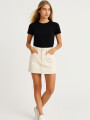 Falda Cherla Marfil / Off White