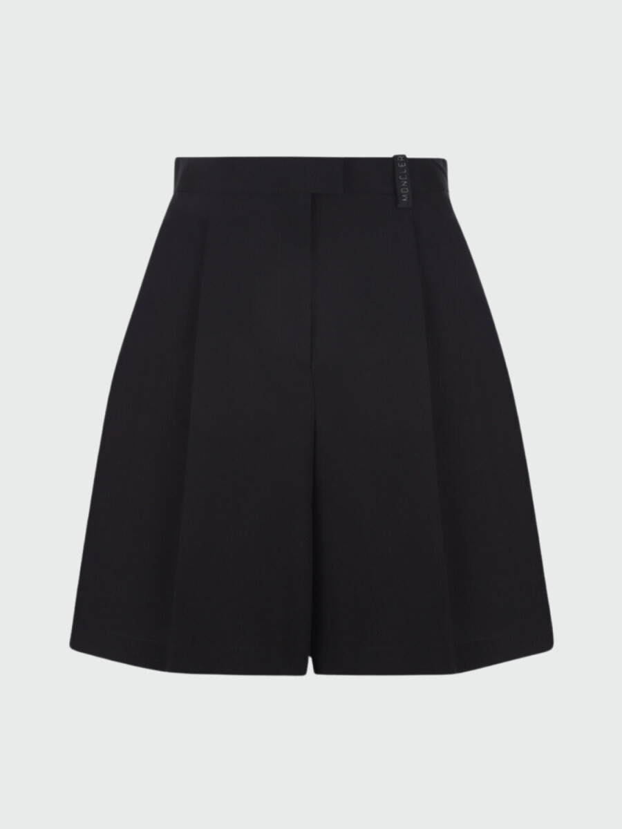 Moncler -Bermuda de poliéster con bolsillos - Negro 